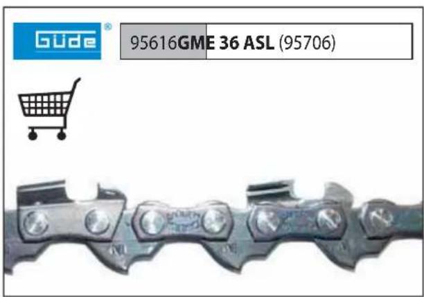 Güde GME 36 ASL - D Einbau Kettenschwert und Kette - 15