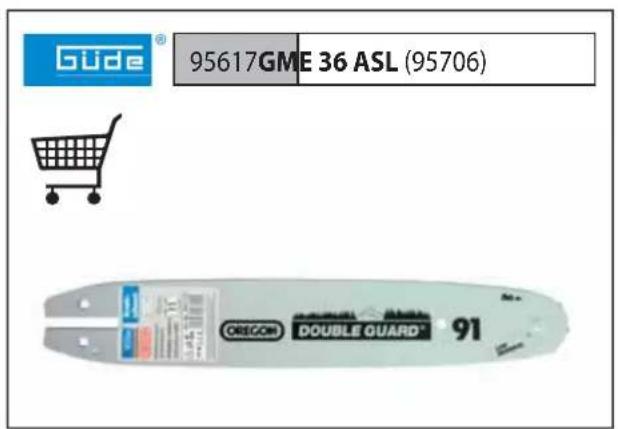 Güde GME 36 ASL - D Einbau Kettenschwert und Kette - 16