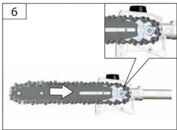 Güde GME 36 ASL - D Einbau Kettenschwert und Kette - 8