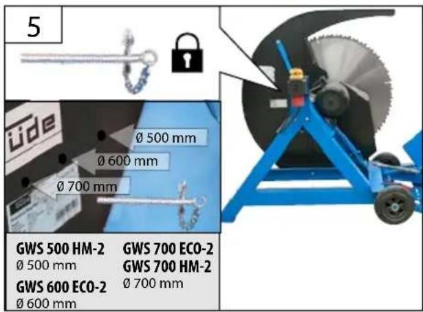 Güde GWS 600 ECO2 - DE Sägeblattwechsel - 8