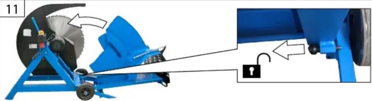 Güde GWS 500 HM2 - DE Sägeblattwechsel - 10