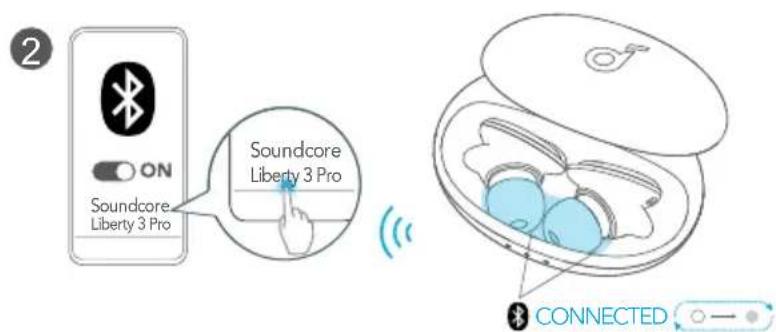 soundcore Liberty 3 Pro - Automatické párování* - 2