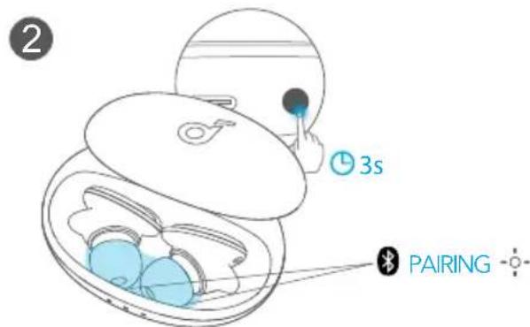 soundcore Liberty 3 Pro - Automatisk paring* - 2
