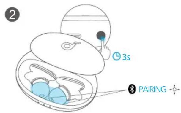 soundcore Liberty 3 Pro - Pareamento manual - 2