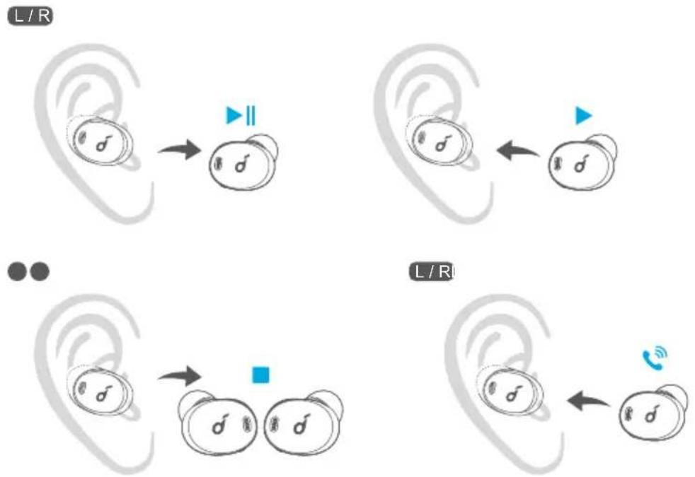 soundcore Liberty 3 Pro - Rilevamento dell'uso - 1
