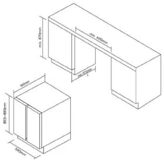 ROSIERES RWCB 60DFN - Schema di conservazione vino/bevande - 4