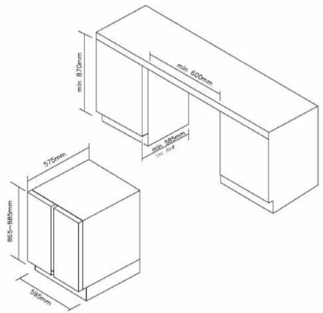 ROSIERES RWCB 60DFN - ➢ Installation specifications for built-in purposes - 4