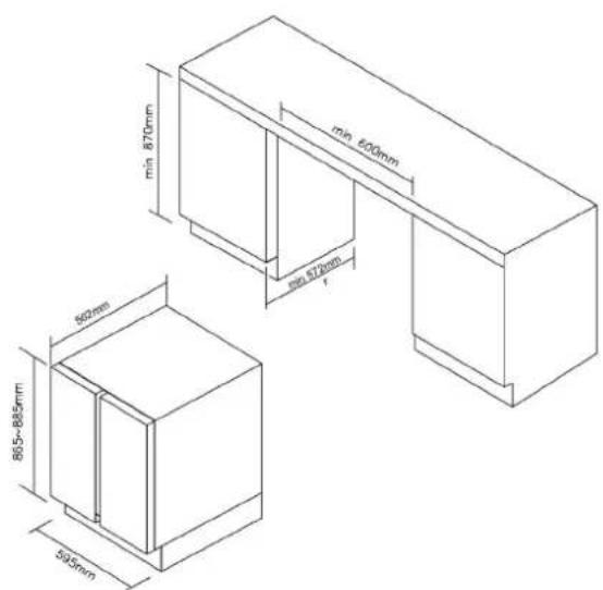 ROSIERES RWCB 60DFN - ➢ Installation specifications for built-in purposes - 3