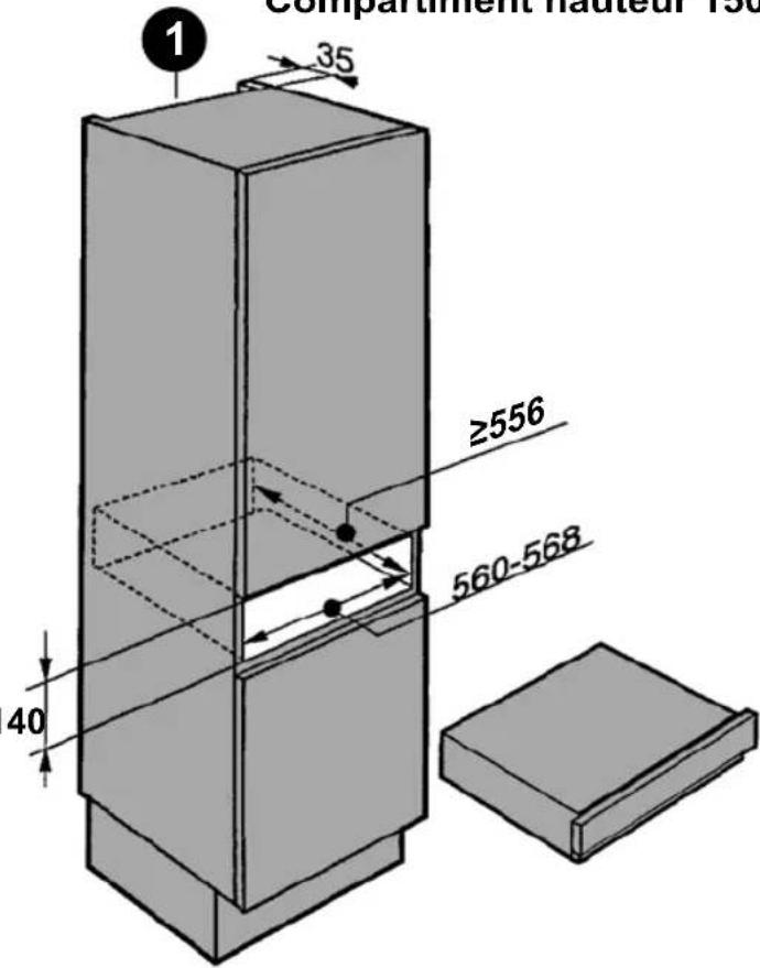 ROSIERES RVSD14 SV - Mesures d'encastrement - 2