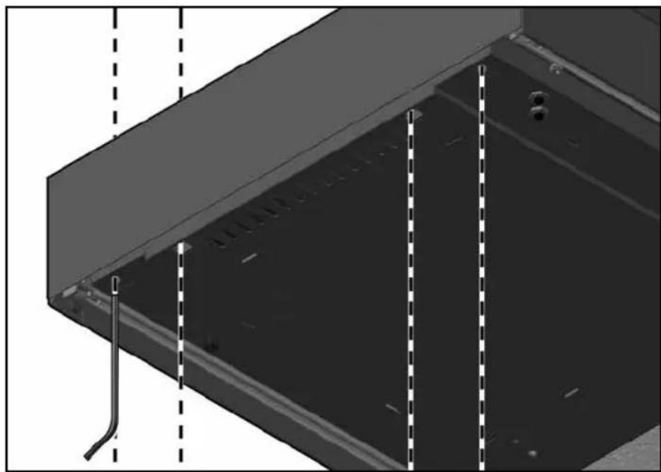 ROSIERES RVSD14 SV - Réglage du panneau frontal - 1