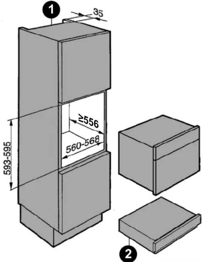 ROSIERES RVSD14 SV - Built-in measurements - 3
