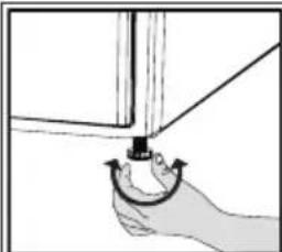 BEKO DHS 8413 GA1 - Adjusting the feet - 1