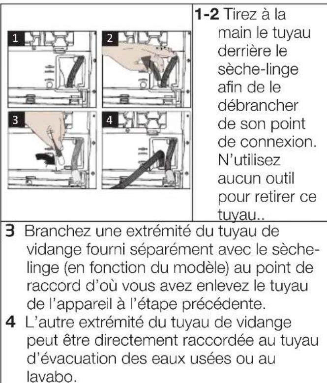 BEKO DHS 8413 GA1 - Raccord du tuyau de vidange de l'eau - 1