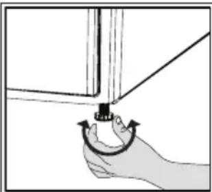 BEKO DU 9112 GA0 - Adjusting the feet - 1