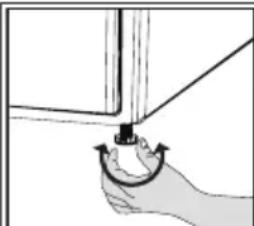 BEKO DU 9112 GA0 - Réglage des pieds - 1