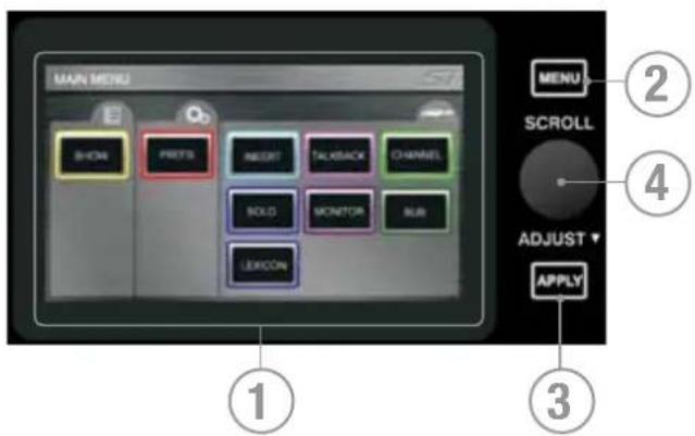 SOUNDCRAFT Si Compact 32 - CODEURS ET TOUCHES DE L'ÉCRAN TACTILE - 1