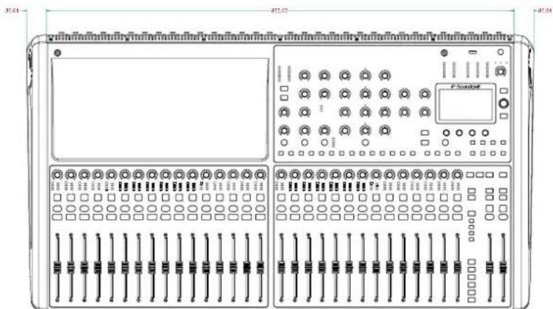 SOUNDCRAFT Si Compact 16 - POIDS ET DIMENSIONS - 9