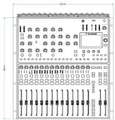 SOUNDCRAFT Si Compact 16 - POIDS ET DIMENSIONS - 3