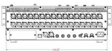 SOUNDCRAFT Si Compact 16 - POIDS ET DIMENSIONS - 1