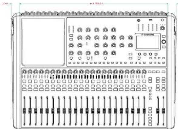SOUNDCRAFT Si Compact 16 - POIDS ET DIMENSIONS - 6