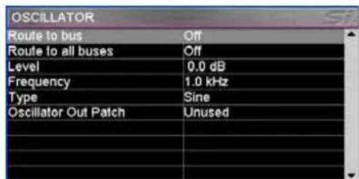 SOUNDCRAFT Si Compact 16 - MENU OSC - 1