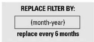 HOTPOINT CSX22GRBAA - About the water filter cartridge. - 2