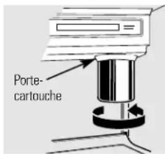 HOTPOINT CSX22GRBAA - La cartouche du filtré à eau. - 3