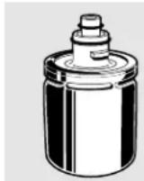 HOTPOINT CSX22GRBAA - La cartouche du filtré à eau. - 1