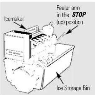 HOTPOINT CSX22GRBAA - About the automatic icemaker. - 1