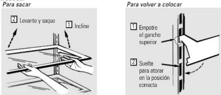 HOTPOINT CSX22BCBWH - Arreglar los entrepaños - 1