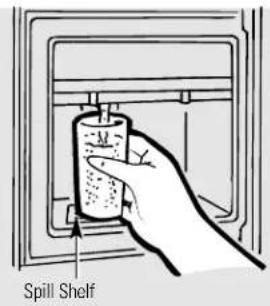HOTPOINT CSX22BCBWH - About the ice and water dispenser. - 1