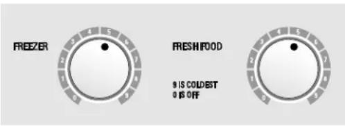 GE GSS25VGMCC - Regolazione delle temperature. - 1