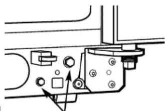 GE GSS25QFMBB - Para ajustar as rodas nos modelos 21' e 23': - 1