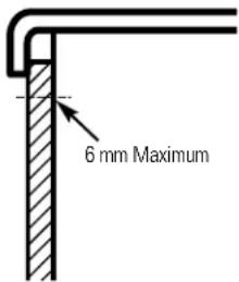 GE GSS25WGMWW - Verkleidung unter 6 mm Dicke - 1