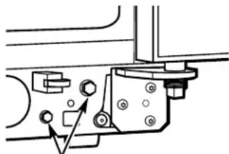 GE GSS25WGMWW - Per regolare le ruote sui modelli 21 e 23: - 1