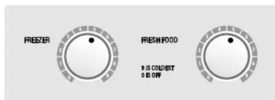 GE TFX27ZRXBB - Los controlles de la temperatura. - 1