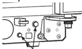 GE GSS23GGPWW - Pour ajuster les roulettes sur les modèles de les roulettes sur les modèles 23' (33 po de largeur) 25', 28': - 2