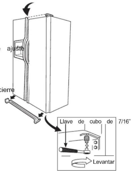 GE GSS23GGPWW - Alineación de las puertas - 1