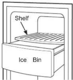 GE GSS23GGPWW - Models with tilt out ice bin - 3