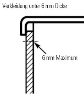 GE GSS25XSNBS - Verkleidung unter 6 mm Dicke - 1