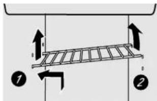 GE GSS25XSNBS - To remove this type of shelf: - 1