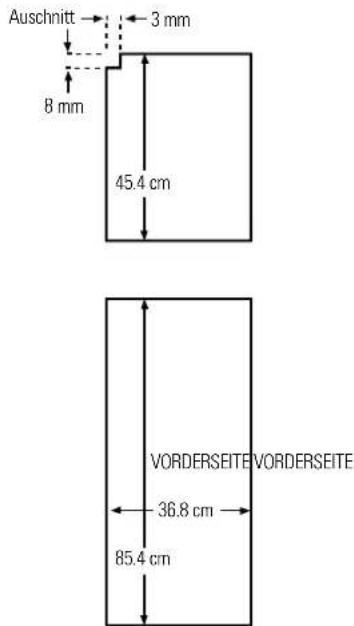 GE GSG25IEMFWW - Dimensionen für die sonderangefertigte Holzverkleidungen - 2