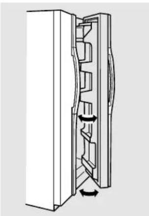 GE GSS25JFMWW - Istruzioni per le porte del frigorifero. - 1