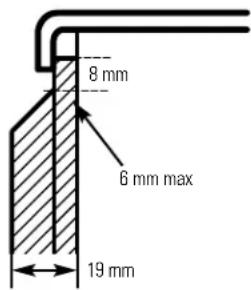 GE GSS25JFMWW - Panneau de 19 mm ou surélevé - 1