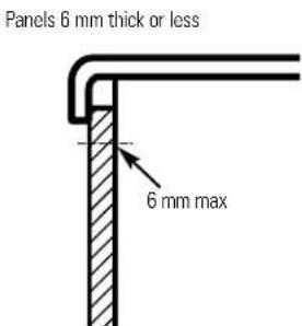 GE GSS25XSQSS - Panels less than 6 mm thick - 1