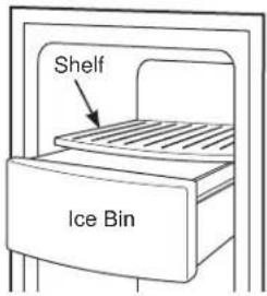 GE GSE23GGPBB - Models with tilt out ice bin - 3
