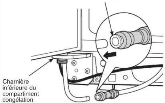 GE GSE23GGPBB - DÉBRANCHEZ LE RACCORD D'ALIMENTATION D'EAU - 1