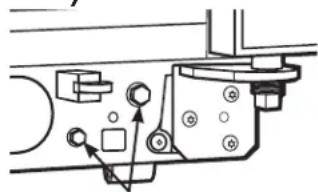 GE GSE23GGPBB - Pour ajuster les roulettes sur les modèles de les roulettes sur les modèles 23' (33 po de largeur) 25', 26', 27' et 29': - 2