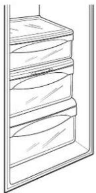 GE GSE23GGPBB - Fruit and Vegetable Crispers - 1