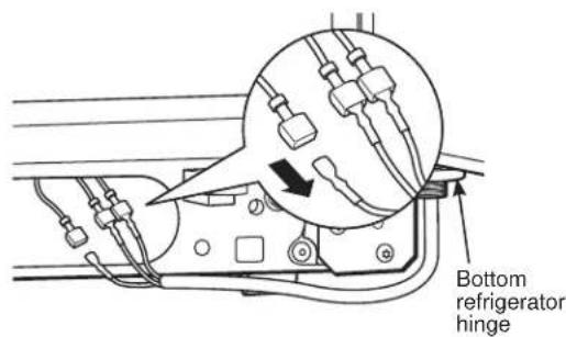 GE GSE23GGPBB - ⑤ DISCONNECT THE ELECTRICAL CONNECTORS (on some models) - 1